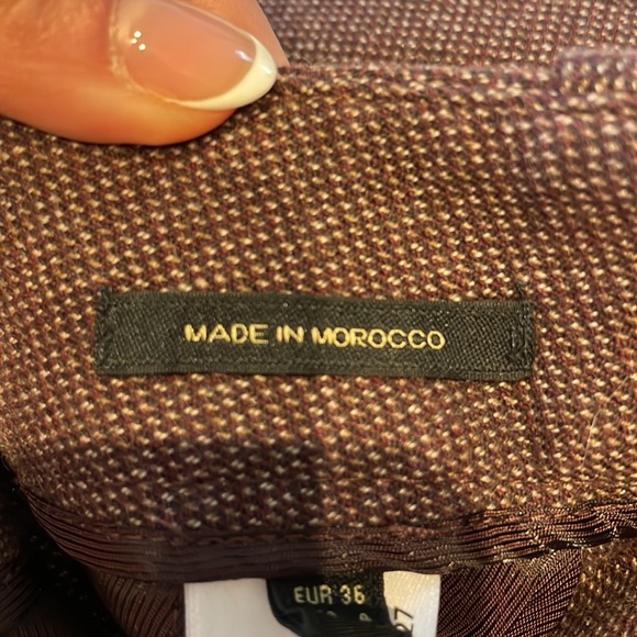 Massimo Dutti Burgundy regular-fit pants - Picture 7 of 10